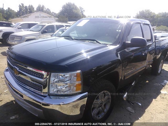 1GCRCREA7CZ325636 - 2012 CHEVROLET SILVERADO C1500  LS BLACK photo 2