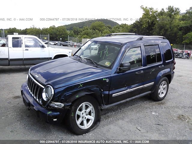 1J4GL58K85W515948 - 2005 JEEP LIBERTY LIMITED BLUE photo 6