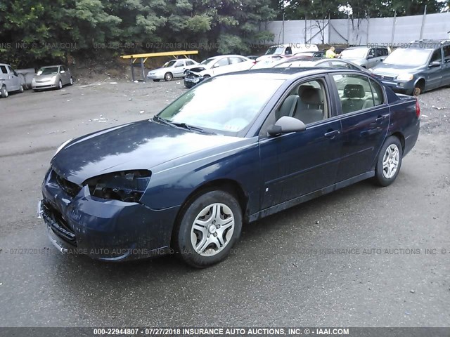 1G1ZS58F77F103309 - 2007 CHEVROLET MALIBU LS Dark Blue photo 2