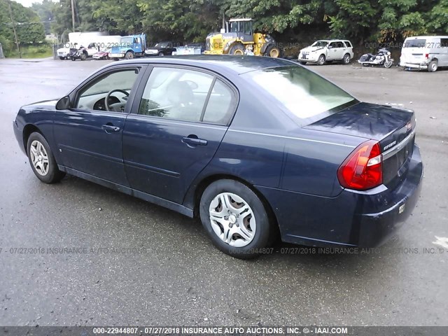 1G1ZS58F77F103309 - 2007 CHEVROLET MALIBU LS Dark Blue photo 3