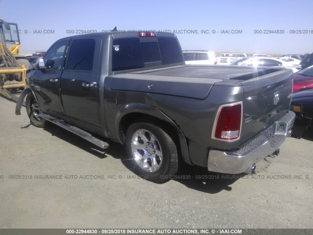 1C6RR7NT6DS661879 - 2013 RAM 1500 LARAMIE GRAY photo 3