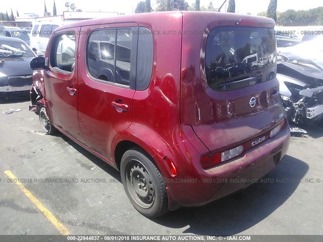 JN8AZ2KR8DT303425 - 2013 NISSAN CUBE S/SL RED photo 3