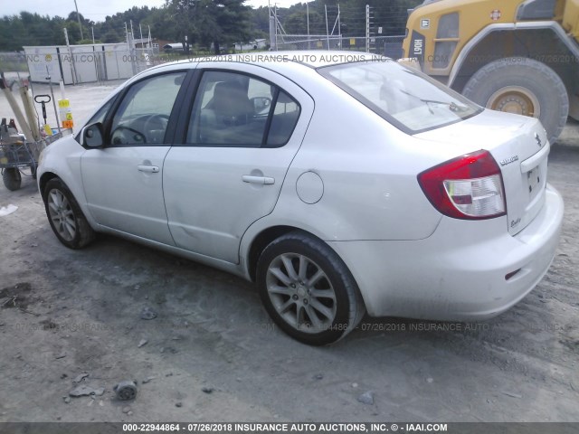 JS2YC5A27B6303712 - 2011 SUZUKI SX4 LE WHITE photo 3