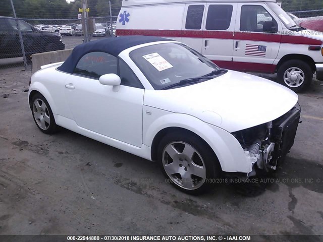 TRUUT28N621006344 - 2002 AUDI TT QUATTRO WHITE photo 1