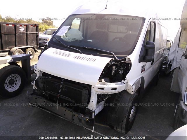 3C6TRVCG8EE103598 - 2014 RAM PROMASTER 2500 2500 HIGH WHITE photo 2