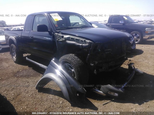 5TESN92N04Z328791 - 2004 TOYOTA TACOMA XTRACAB PRERUNNER BLACK photo 1