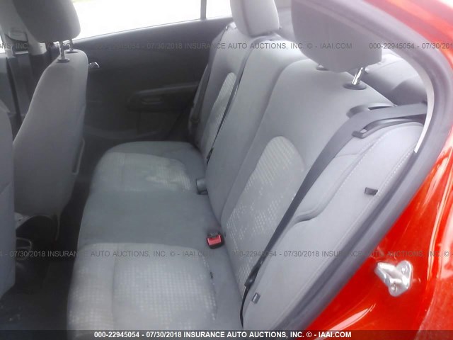 1G1JA5SH6C4156602 - 2012 CHEVROLET SONIC LS ORANGE photo 8