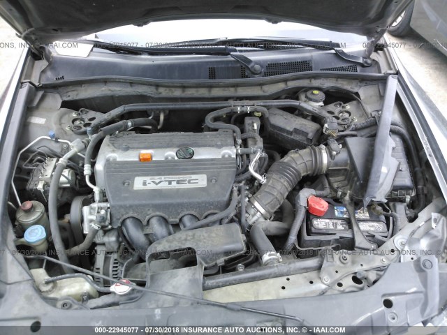 1HGCP26809A071158 - 2009 HONDA ACCORD EXL GRAY photo 10