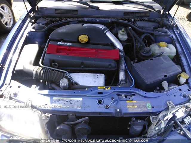 YS3DD55N3X2074365 - 1999 SAAB 9-3 S BLUE photo 10