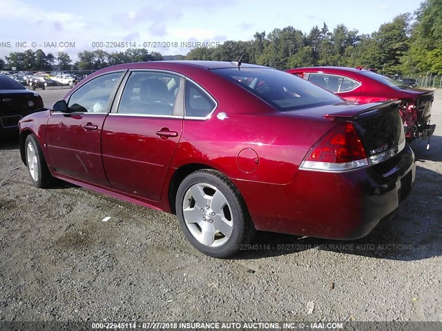 2G1WV58K581336170 - 2008 CHEVROLET IMPALA 50TH ANNIVERSARY RED photo 3