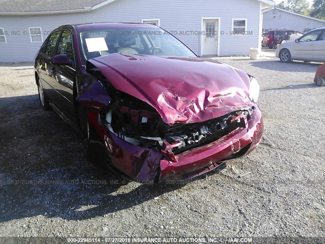 2G1WV58K581336170 - 2008 CHEVROLET IMPALA 50TH ANNIVERSARY RED photo 6