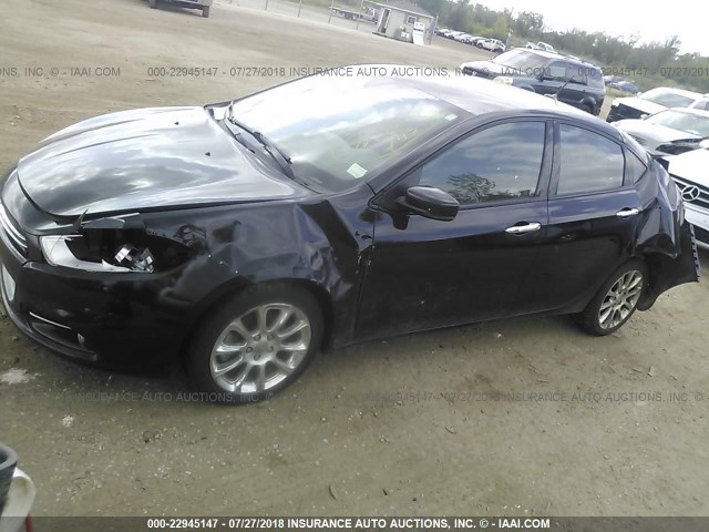 1C3CDFCH0DD296565 - 2013 DODGE DART LIMITED/R/T BLACK photo 2