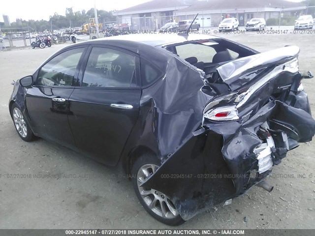 1C3CDFCH0DD296565 - 2013 DODGE DART LIMITED/R/T BLACK photo 3