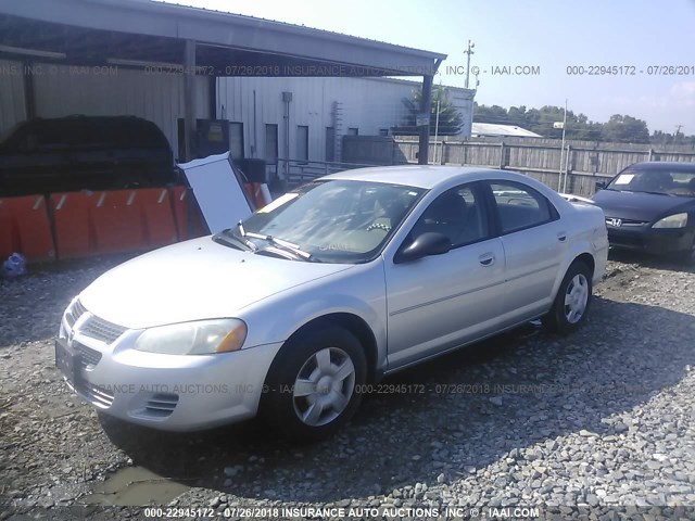 1B3EL46T65N610082 - 2005 DODGE STRATUS SXT SILVER photo 2