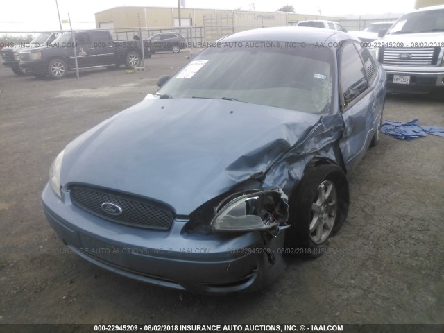 1FAFP56U97A217599 - 2007 FORD TAURUS SEL BLUE photo 2