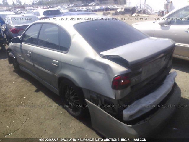 4S3BE6563Y7203185 - 2000 SUBARU LEGACY GT LIMITED BEIGE photo 3