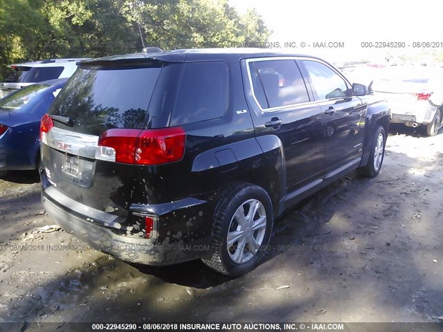 2GKALMEK1H6152048 - 2017 GMC TERRAIN SLE BLACK photo 4