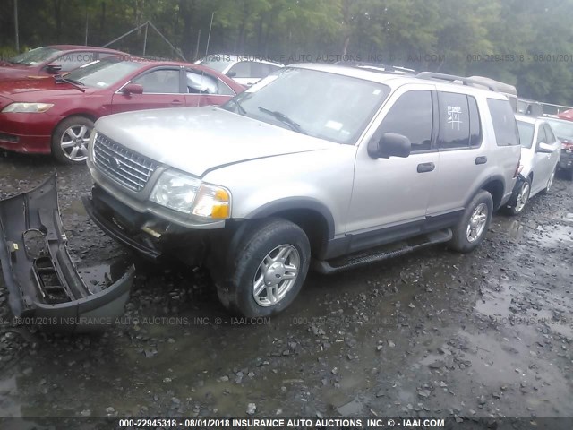 1FMZU73K93UC31229 - 2003 FORD EXPLORER XLT/XLT SPORT/NBX SILVER photo 2