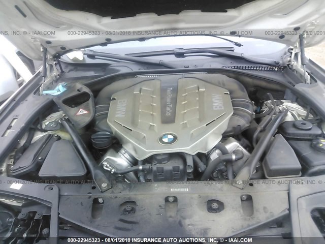 WBAFU9C56BC278264 - 2011 BMW 550 XI WHITE photo 10