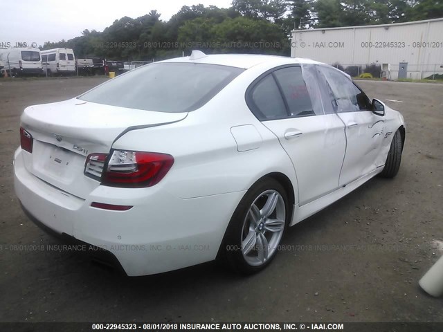 WBAFU9C56BC278264 - 2011 BMW 550 XI WHITE photo 4