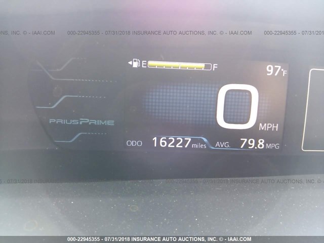 JTDKARFP0H3002047 - 2017 TOYOTA PRIUS PRIME  GRAY photo 7