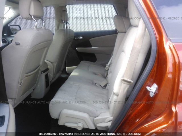 3C4PDCDGXCT331381 - 2012 DODGE JOURNEY CREW ORANGE photo 8