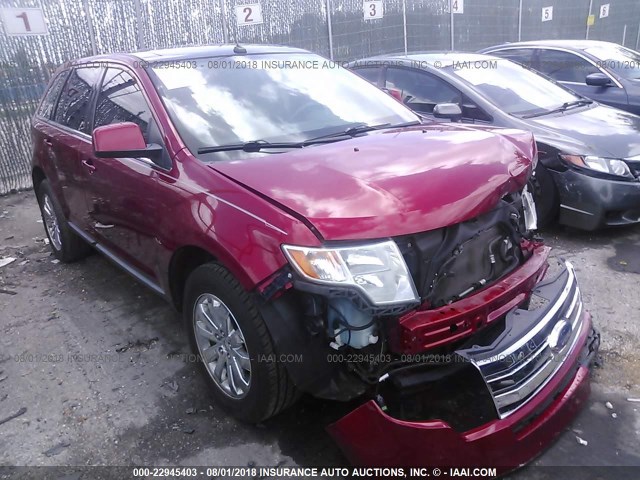 2FMDK39C88BA06693 - 2008 FORD EDGE LIMITED RED photo 1