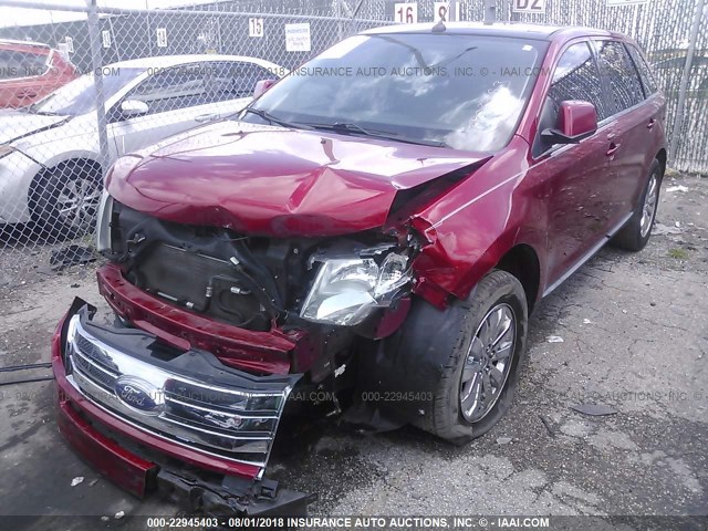 2FMDK39C88BA06693 - 2008 FORD EDGE LIMITED RED photo 6