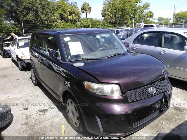 JTLKE50E681044159 - 2008 TOYOTA SCION XB Bənövşəyi foto 1