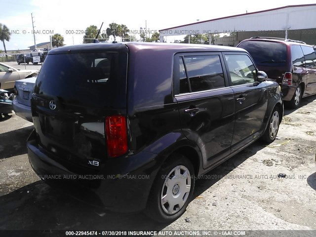JTLKE50E681044159 - 2008 TOYOTA SCION XB Bənövşəyi foto 4