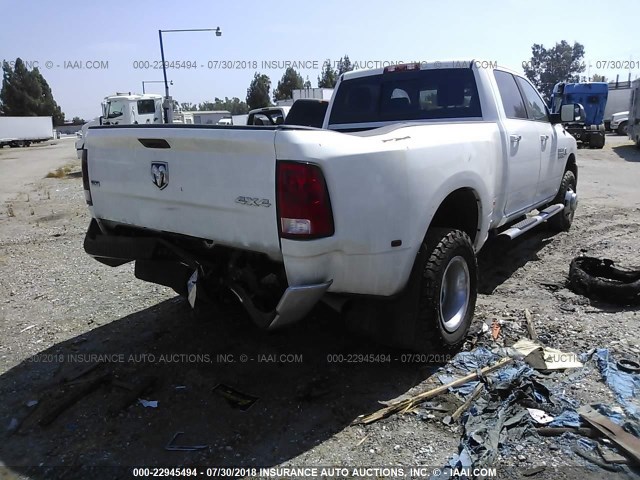 3C63RRHL1HG697621 - 2017 RAM 3500 SLT WHITE photo 4