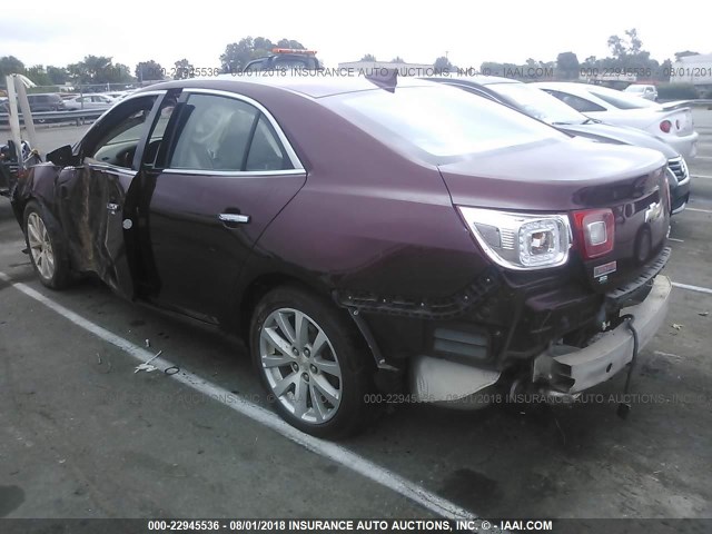 1G11F5SL2FF211710 - 2015 CHEVROLET MALIBU LTZ 勃艮第红 照片 3