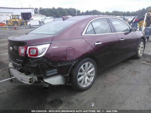 1G11F5SL2FF211710 - 2015 CHEVROLET MALIBU LTZ 勃艮第红 照片 4