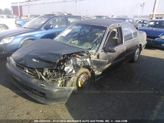 JHMCB7557LC045930 - 1990 HONDA ACCORD LX/EX BLACK photo 2