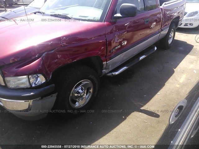 1B7HC13Y4WJ202960 - 1998 DODGE RAM 1500 RED photo 6