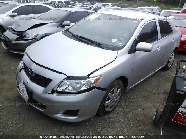 JTDBL40E89J033662 - 2009 TOYOTA COROLLA LE/XLE SILVER photo 2