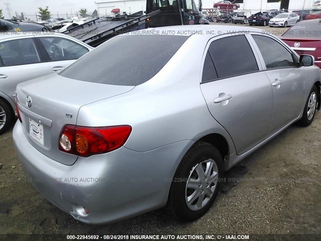 JTDBL40E89J033662 - 2009 TOYOTA COROLLA LE/XLE SILVER photo 4