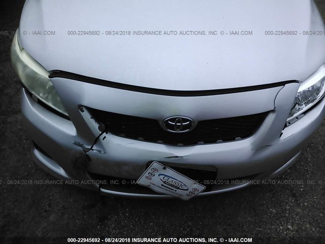 JTDBL40E89J033662 - 2009 TOYOTA COROLLA LE/XLE SILVER photo 6