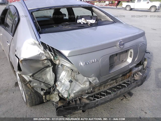 1N4BA41E94C868502 - 2004 NISSAN MAXIMA SE/SL SILVER photo 6