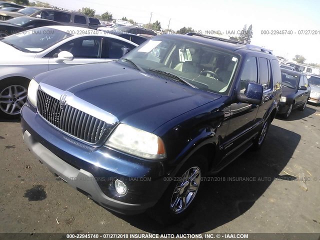 5LMEU88H04ZJ31698 - 2004 LINCOLN AVIATOR 蓝色 照片 2