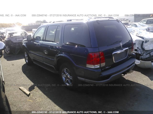 5LMEU88H04ZJ31698 - 2004 LINCOLN AVIATOR 蓝色 照片 3