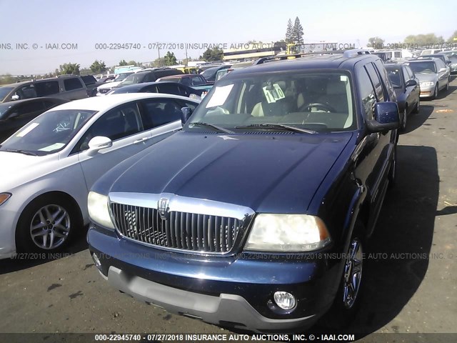 5LMEU88H04ZJ31698 - 2004 LINCOLN AVIATOR 蓝色 照片 6