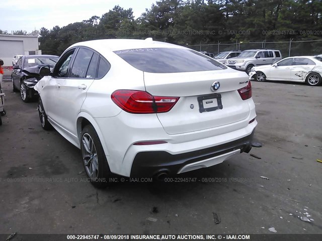 5UXXW7C53H0U25297 - 2017 BMW X4 XDRIVEM40I WHITE photo 3