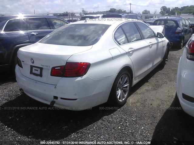 WBA5A7C50FD620624 - 2015 BMW 528 XI WHITE photo 4