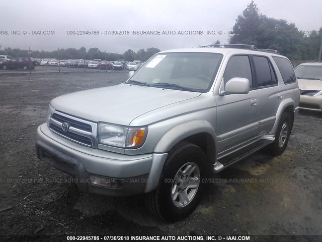 JT3HN87R5Y0262653 - 2000 TOYOTA 4RUNNER LIMITED SILVER photo 2