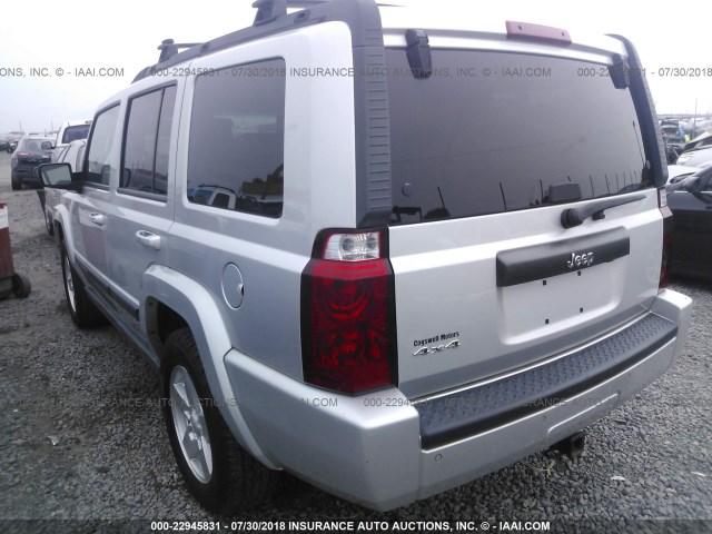 1J8HG48K37C545851 - 2007 JEEP COMMANDER SILVER photo 3