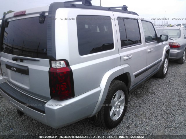 1J8HG48K37C545851 - 2007 JEEP COMMANDER SILVER photo 4