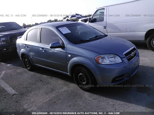 KL1TD56658B051057 - 2008 CHEVROLET AVEO LS Light Blue photo 1