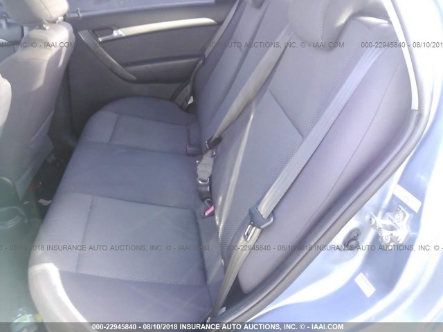 KL1TD56658B051057 - 2008 CHEVROLET AVEO LS Light Blue photo 8