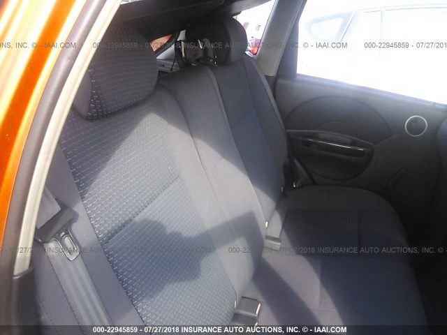 KL1TD66627B758749 - 2007 CHEVROLET AVEO LS ORANGE photo 8